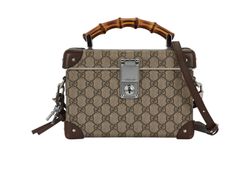 X Globe-Trotter GG Beauty Case, Canvas, Beige, 588351, DB/S/K/B, 3*
